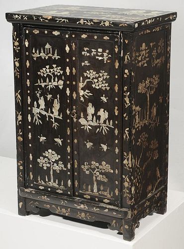 Two-Door Cabinet with Mother-of-Pearl