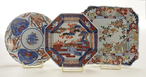 Six Assorted Imari Plated and Dishes