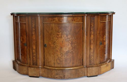 Antique Marquetry Inlaid Sideboard