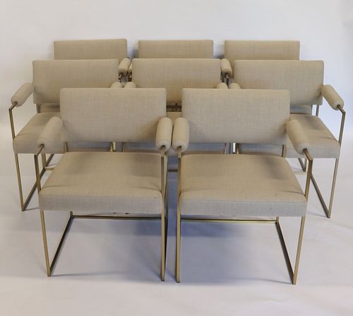 Milo Baughman, Thayer Coggin 8 Arm Chairs