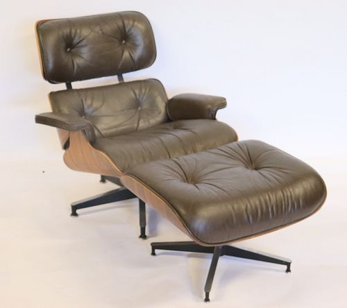 Charles Eames Midcentury Rosewood Lounge Chair