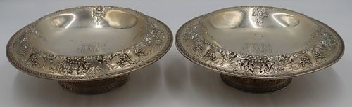 STERLING. Pair of Gorham Sterling Compotes.