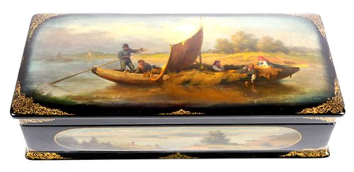 RUSSIAN Lacquer Miniature Painting Box 