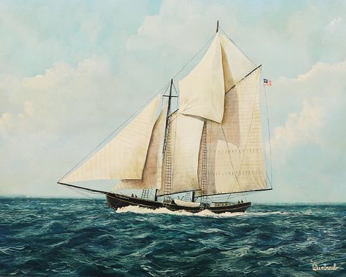 WEINTRAUB, Esperanto Sailing Ship Painting