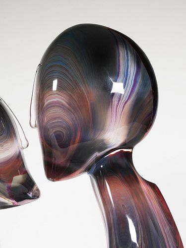DINO ROSIN, Murano Art Glass The Kiss, Signed