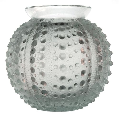 R. Lalique France OURSIN French Crystal Vase
