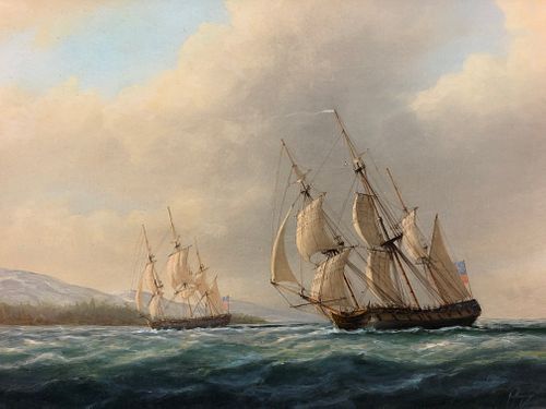 Tim Thompson British Marine Painting "nootka sound"