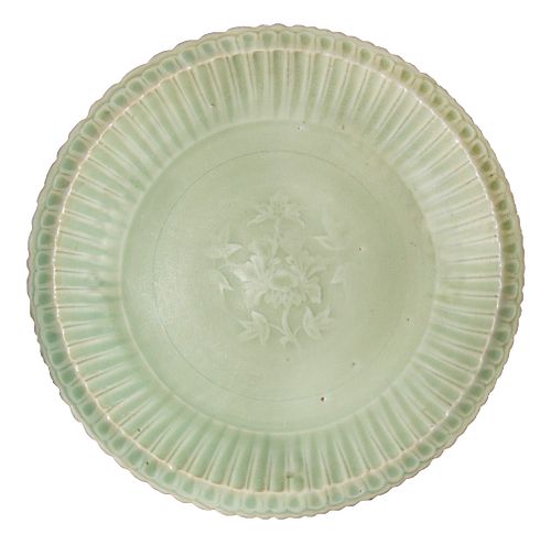 Longquan Celadon Plate, Ming
