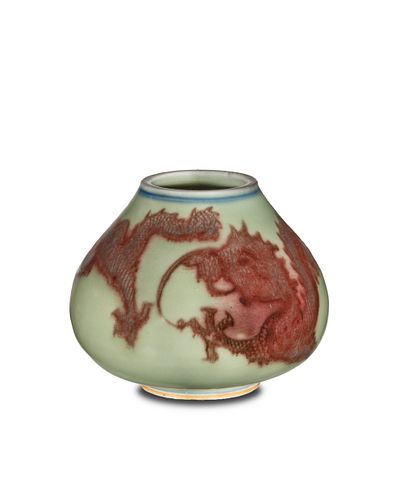 Chinese Red Underglazed Water Coupe, 19th Century