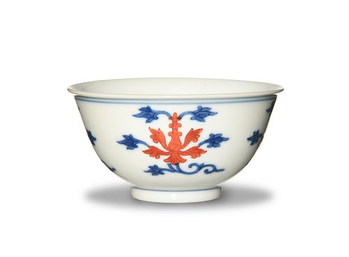 Imperial Chinese Blue and Red Cup, Daoguang