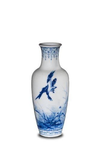 Chinese Porcelain Vase in Wang Bu Style, Republic