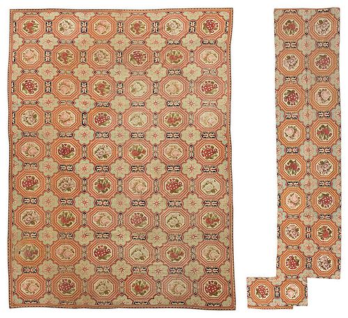 Palace Size Needlework Carpet with Extra Panels