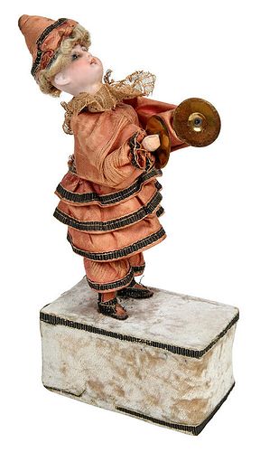 Automaton Clown Figure with Cymbals