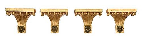 Set of Four Neoclassical Style Wall Brackets