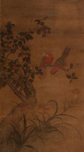 Chinese Painting of Birds on Tree attr. Ma Yuan