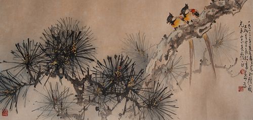 Chinese Painting of Birds by Huang Leisheng