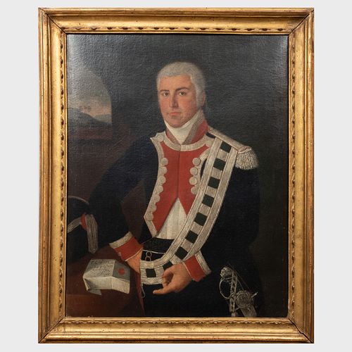 Continental School: Portrait of a Naval Officer