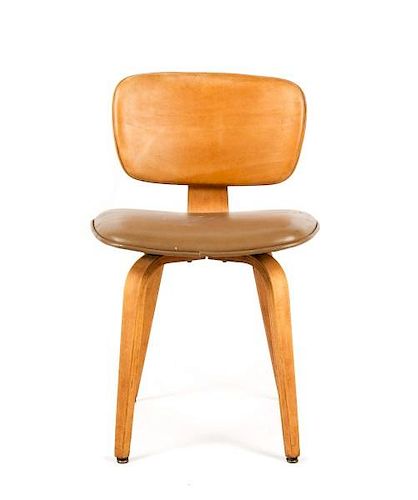 Joe Atkinson for Thonet Plywood & Vinyl Chair