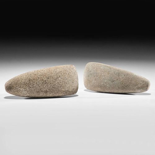 A Pair of Granite Celts, Longest 7-1/4 in.