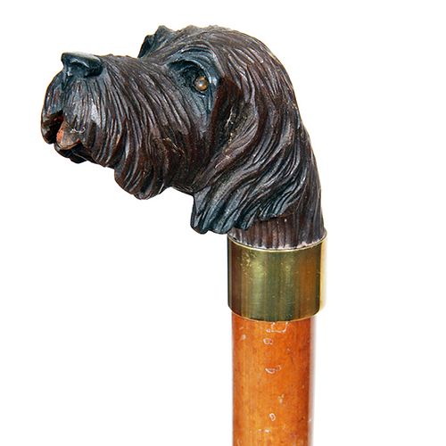 Folk Art Dog Cane