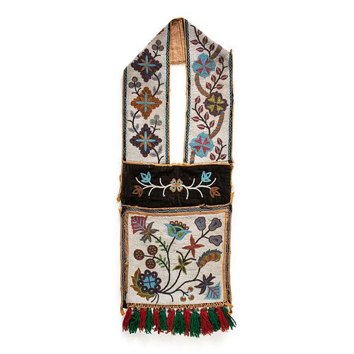 Anishinaabe Beaded Bandolier Bag, From the Stanley B. Slocum Collection, Minnesota