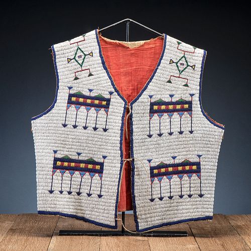 Sioux Beaded Hide Vest, From the Collection of Robert Jerich, Illinois