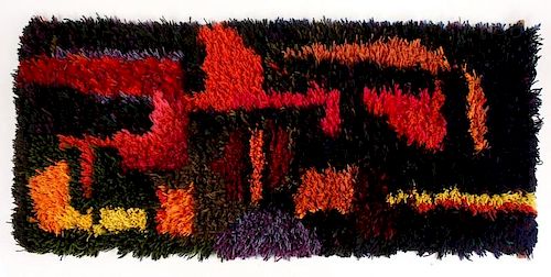MCM Daga Ramsey Vibrant Shag Wall Tapestry, 72"
