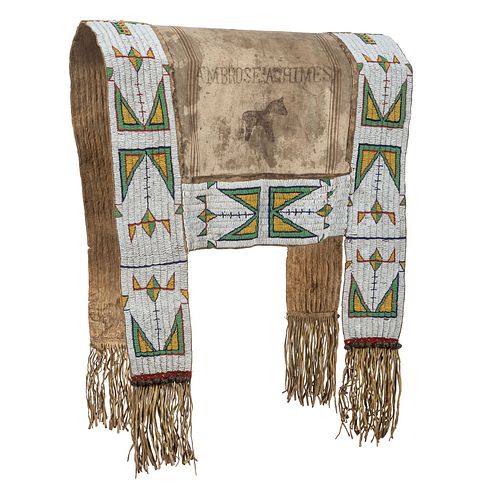 Sioux Beaded Saddle Blanket, From the Collection of Robert Jerich, Illinois