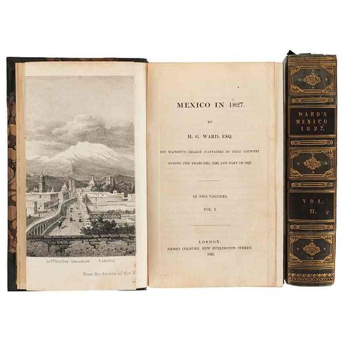 Ward, Henry George. Mexico in 1827. London: Henry Colburn, 1828. Pzas: 2. El objetivo de los viajes se reducía al ámbito económico.