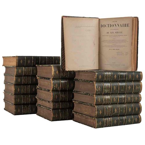 Larousse, Pierre. Grand Dictionnaire Universel Français, Historique, Géographique, Biographique, Mythologique...Paris,1866-1890. Pz:17