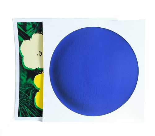 Andy Warhol & Yves Klein Two Works