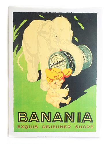 Vintage Advert BANANIA Exquis Dejeuner Sucre
