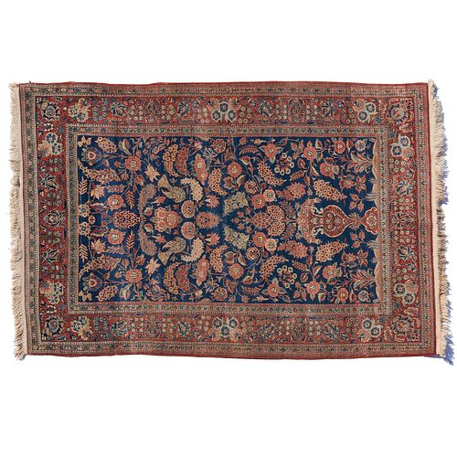 Blue Sarouk carpet