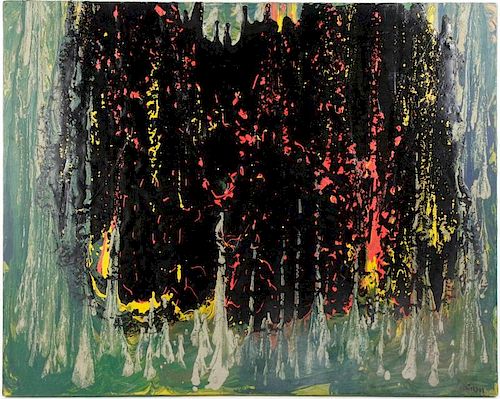 Gabriel Ramirez, Modern Abstract Acrylic, 1969