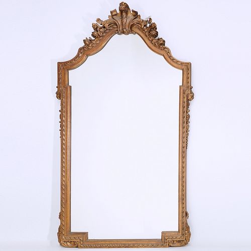 Vintage Regence style carved and giltwood mirror