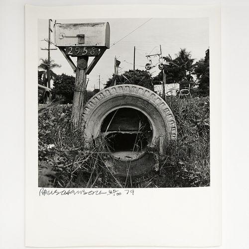 Robert Rauschenberg, Mailbox and Tire, 1979