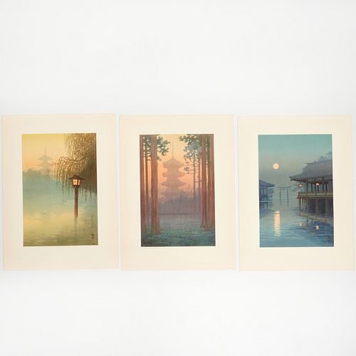 Yuhan Ito, (3) woodblock prints