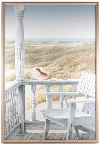 Douglas K. Gifford, Signed Oil on Canvas, Beach