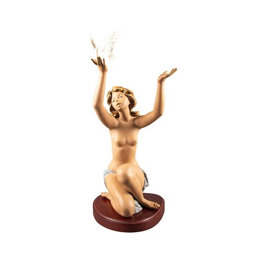 Lladro Woman Figurine, Peace Offering 01013559