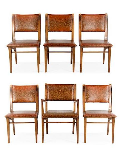 Set of 6 MCM John Van Koert Chairs for Drexel