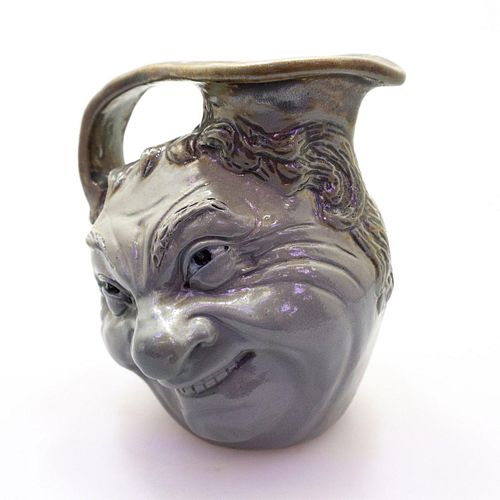 Extremely Rare Martin Brothers Pottery Double-Sided Face Jug