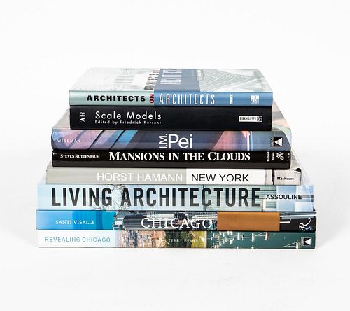 8 HARDCOVER BOOKS ON ARCHITECTURE INCL. ASSOULINE