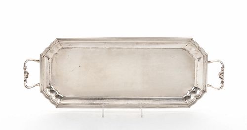 BUCCELLATI STERLING SILVER HANDLED TRAY