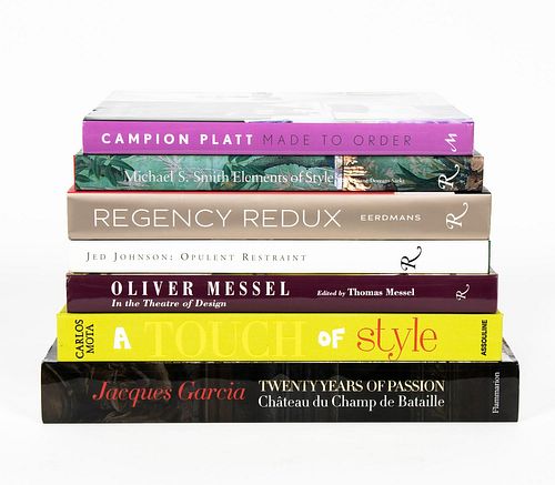 SEVEN HARDCOVER ART BOOKS ON STYLE AND DESIGN