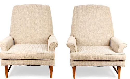 Pair of Club Chairs Attributed to Edward Wormley