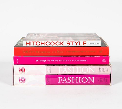 FIVE HARDCOVER ART BOOKS ON FASHION, ART AND STYLE