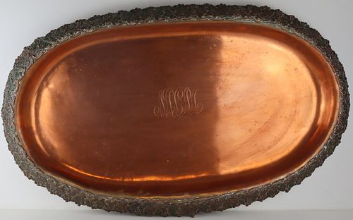 STERLING? Tiffany & Co. Mixed Metal Serving Tray.