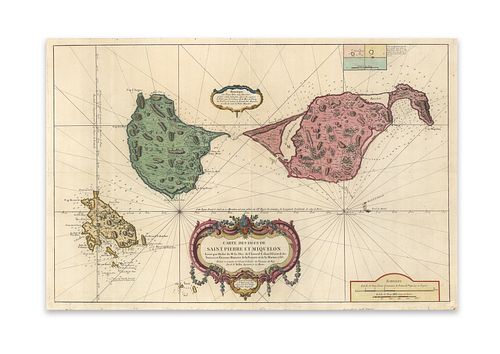 Bellin, Jacques Nicolas. Carte des Isles de Saint Pierre et Miquelon Levee par Ordre de M. le Duc de Choiseul