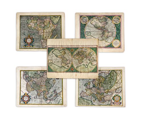 Mercator, Rumhold; Hondius, Jodocus. Important Set of Five Maps