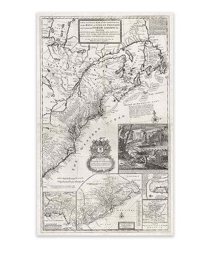 Moll, Hermann. A New and Exact Map of the Dominions of the King of Great Britain on the Continent of North America